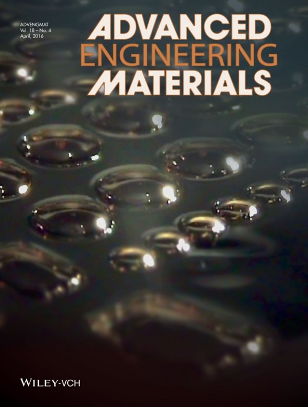 Front Cover of Advanced Engineering Materials, Volume 18, Number 4 ...